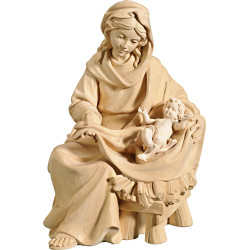 María sentada con Niño Jesús